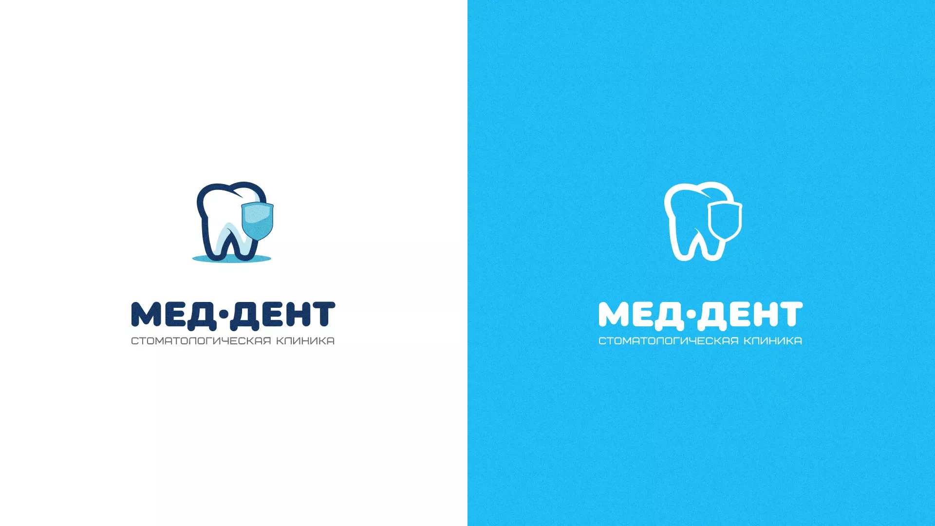 Разработка логотипа стоматологической клиники «МЕД-ДЕНТ» в Томмоте